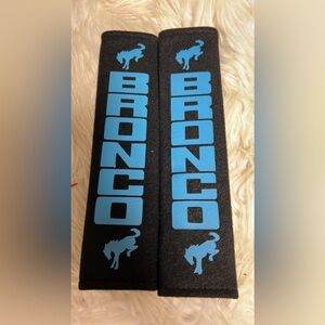 Bronco seatbelt covers